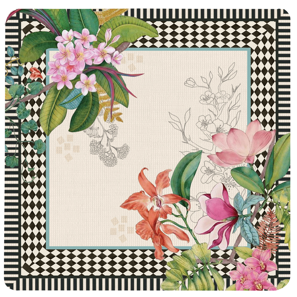 Chintz Stripes Trivet