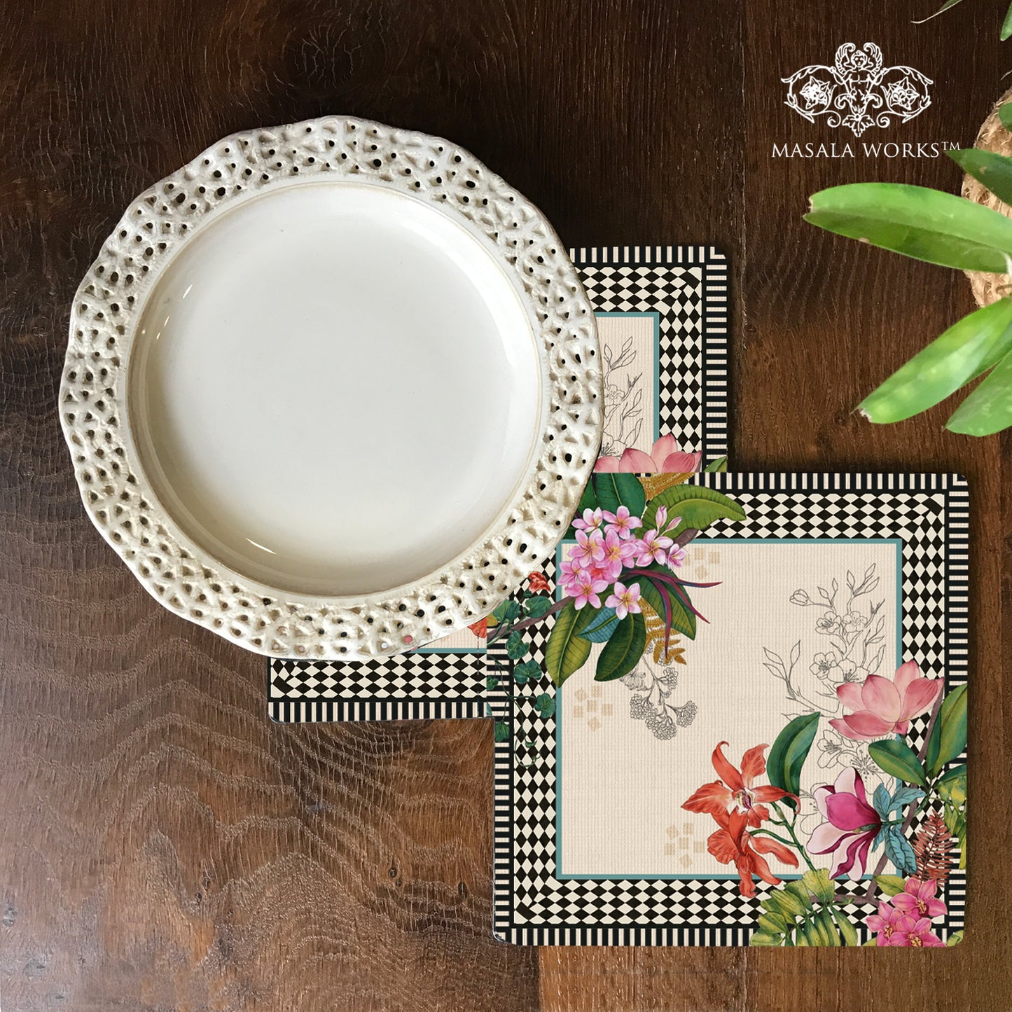 Chintz Stripes Trivet