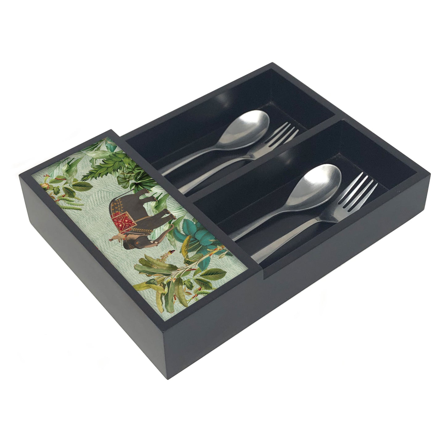 Tropical Elephant Cutlery Tray