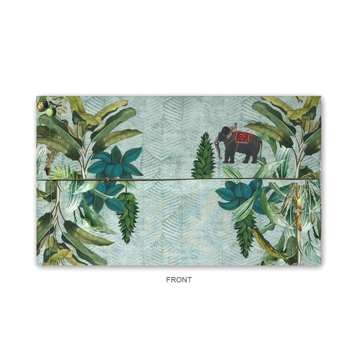 Tropical Elephant Fabric Tissue Box Cover