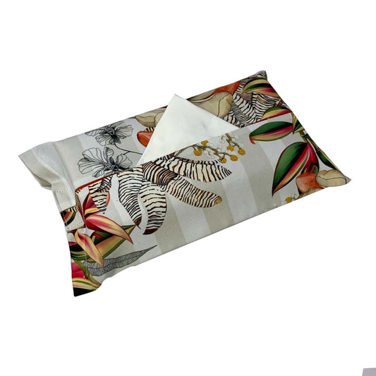 Tropical Hues Fabric Tissue Box Cover