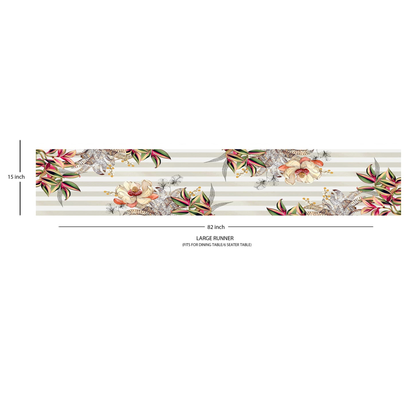 Tropical Hues Cotton Table Runner