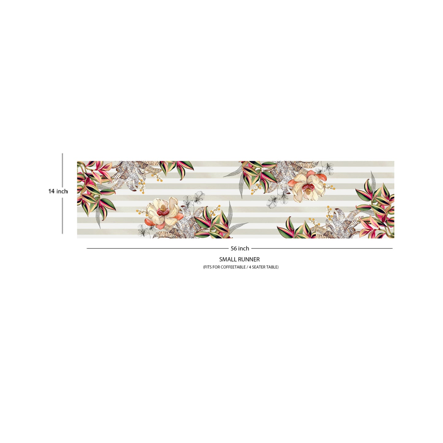 Tropical Hues Cotton Table Runner