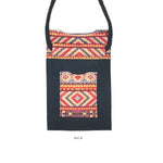 Contemporary Ikat Walking Cross Body Sling