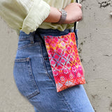 Distress Flowers Walking Cross Body Sling