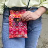 Distress Flowers Walking Cross Body Sling
