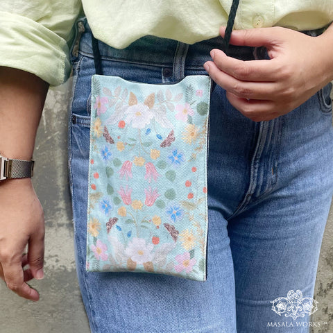 Pale Blooms Walking Cross Body Sling