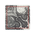 B&W Paisley Coasters