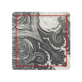 B&W Paisley Coasters