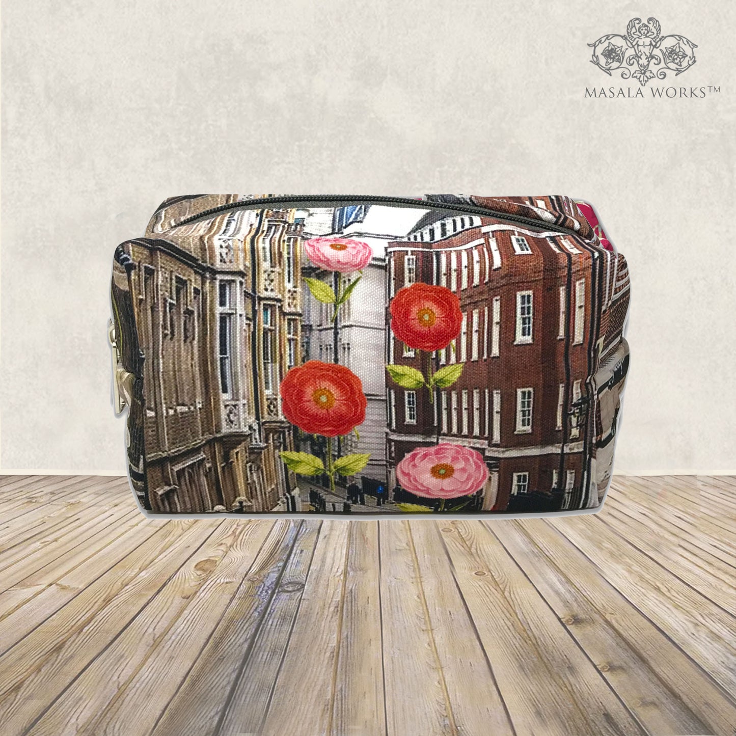 Urban Bloom Scape Travel Pouch