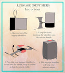 Fuchsia Blossom Luggage Identifier (Set Of 2)