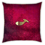 Ornate Machali Embroidered Cushion Cover