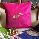 Ornate Machali Embroidered Cushion Cover