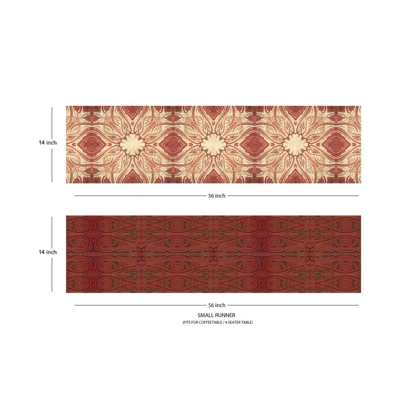 Paisley Jaal Reversible Table Runner