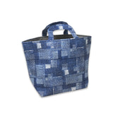 Shibori Printed Roll down Bag/Basket