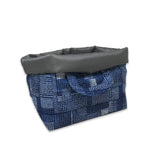 Shibori Printed Roll down Bag/Basket