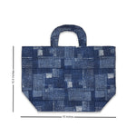 Shibori Printed Roll down Bag/Basket