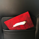 Deep Red Car Tissue Cover