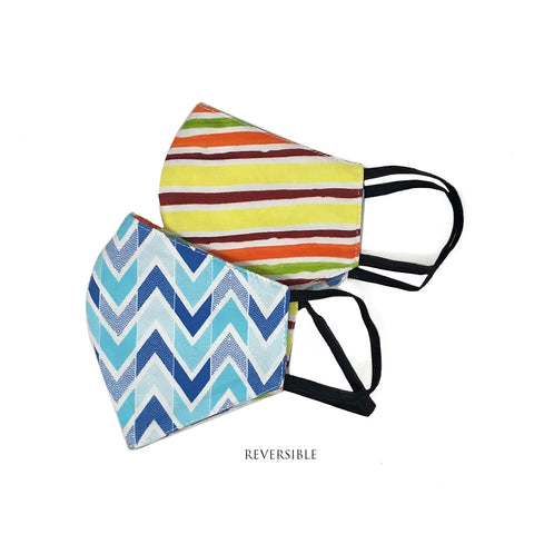Chevron Face Mask - Young Kids (Upto 8 years)