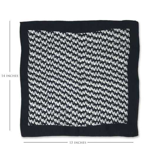 Hounds Tooth Pocket Square