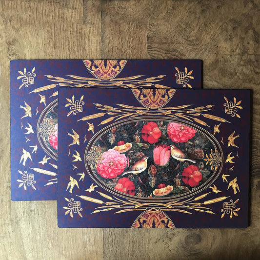 Vintage Bird Table Mat Set (Set of 2)