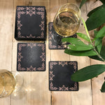 Slate Black Grunge Coasters