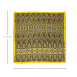 Amber Paisley Pattern Pocket Square