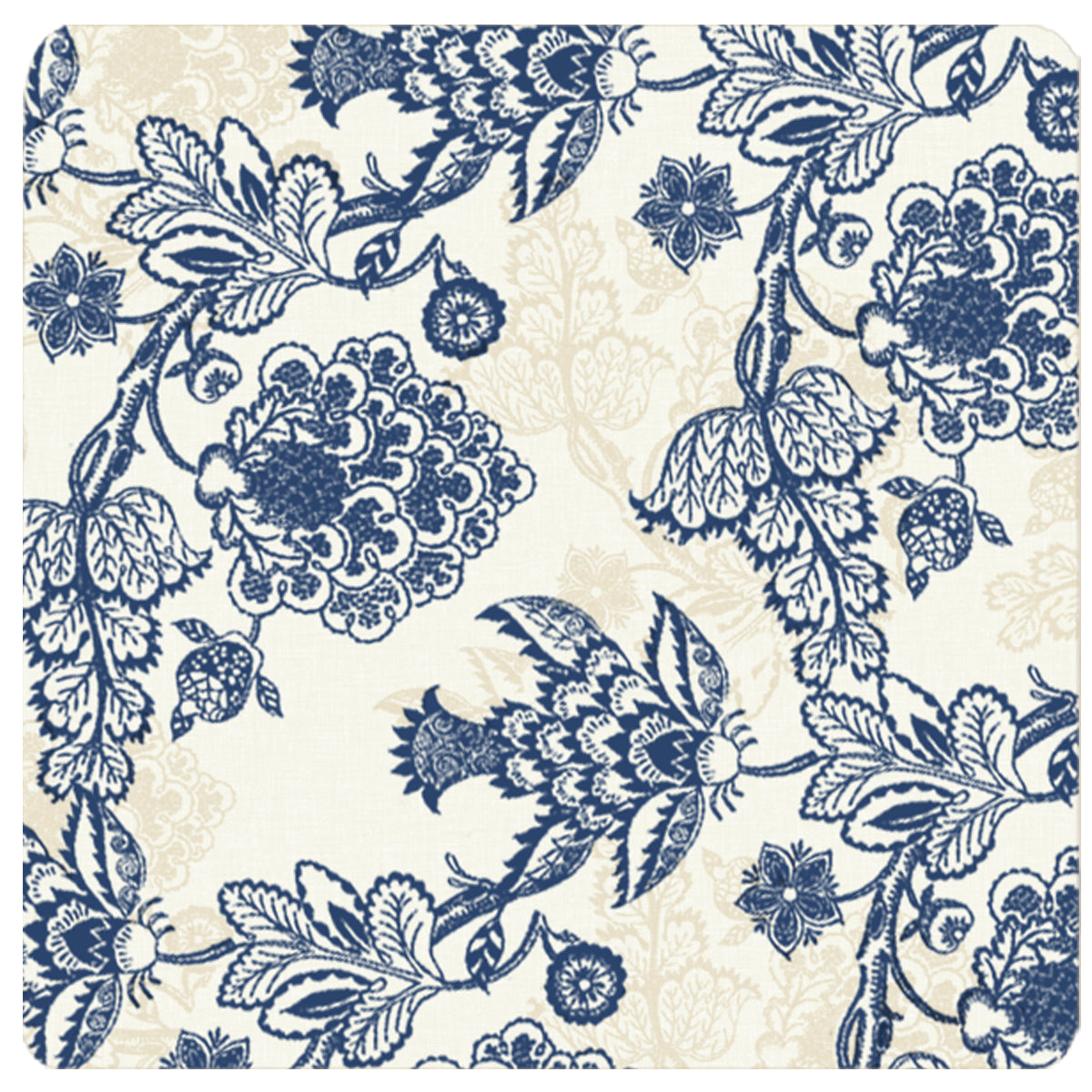 Blue Pottery Chintz Coasters