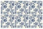 Blue Pottery Chintz Coasters