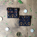 Midnight Damask Coin/ Ginni Pouch (Set of 2)