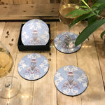 Art Nouveau Floral Coasters