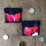 Nocturnal Floral Pop Coin/ Ginni Pouch (Set of 2)