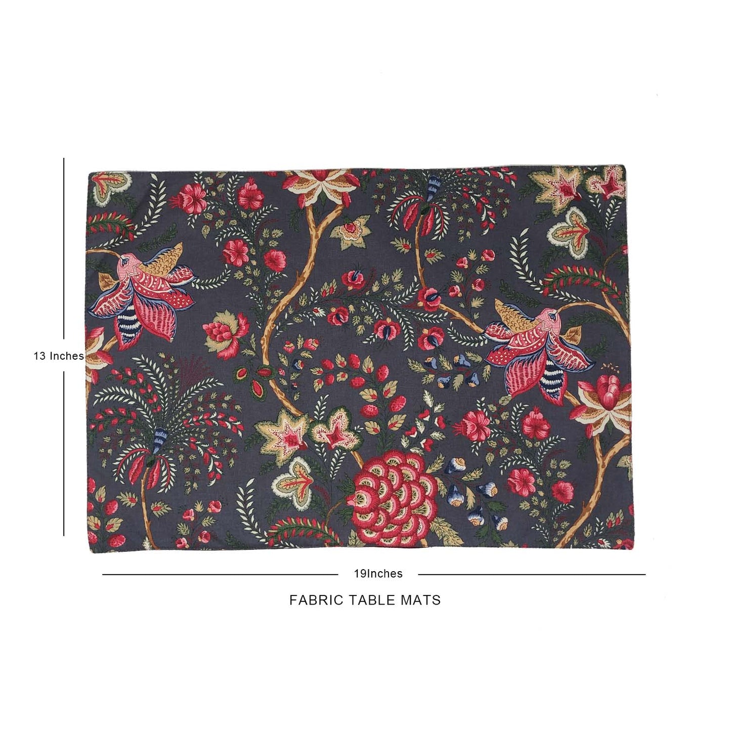 Summer Bahaar Chintz Fabric Table mats (set of 4 - 1 Set in stock)
