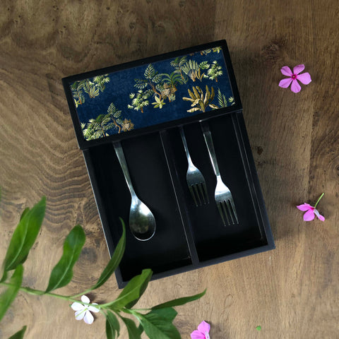 Forest Blues Cutlery Tray