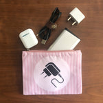 Pink Fusion Electronics Pouch