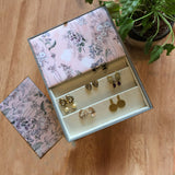 Floral Pastel Blooms Set of 3 Jewellery Trays