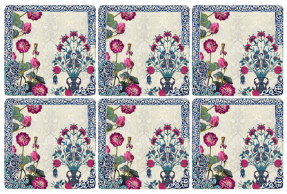 Enchanted Poppy Garden Coasters