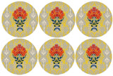 Ikat Boota Coasters