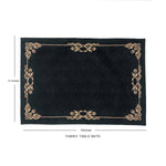 Slate Black Grunge Fabric Table mats (set of 2)