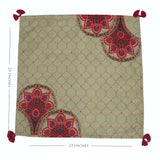 Brocade Motif Puja Mats/ Prayer Mat (set of 2)