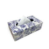 Blue Pottery Chintz Tissue Box
