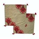 Brocade Motif Puja Mats/ Prayer Mat (set of 2)