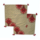 Brocade Motif Puja Mats/ Prayer Mat (set of 2)