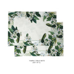 Mint Magnolia Fabric Table mats (set of 2)
