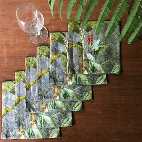 Tropical Blooms Set Of 6 Table Napkins Deal