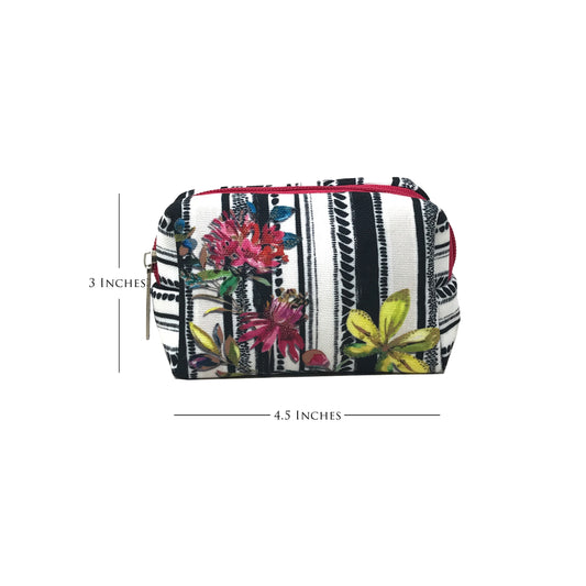 Chintz in strips Travel Pouch Small