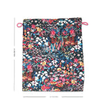 Floral Mosaic Drawstring Pouches