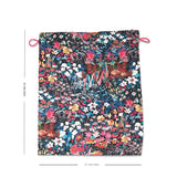 Floral Mosaic Drawstring Pouches