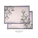 Art Nouveau Pink Fabric Table mats (set of 2)
