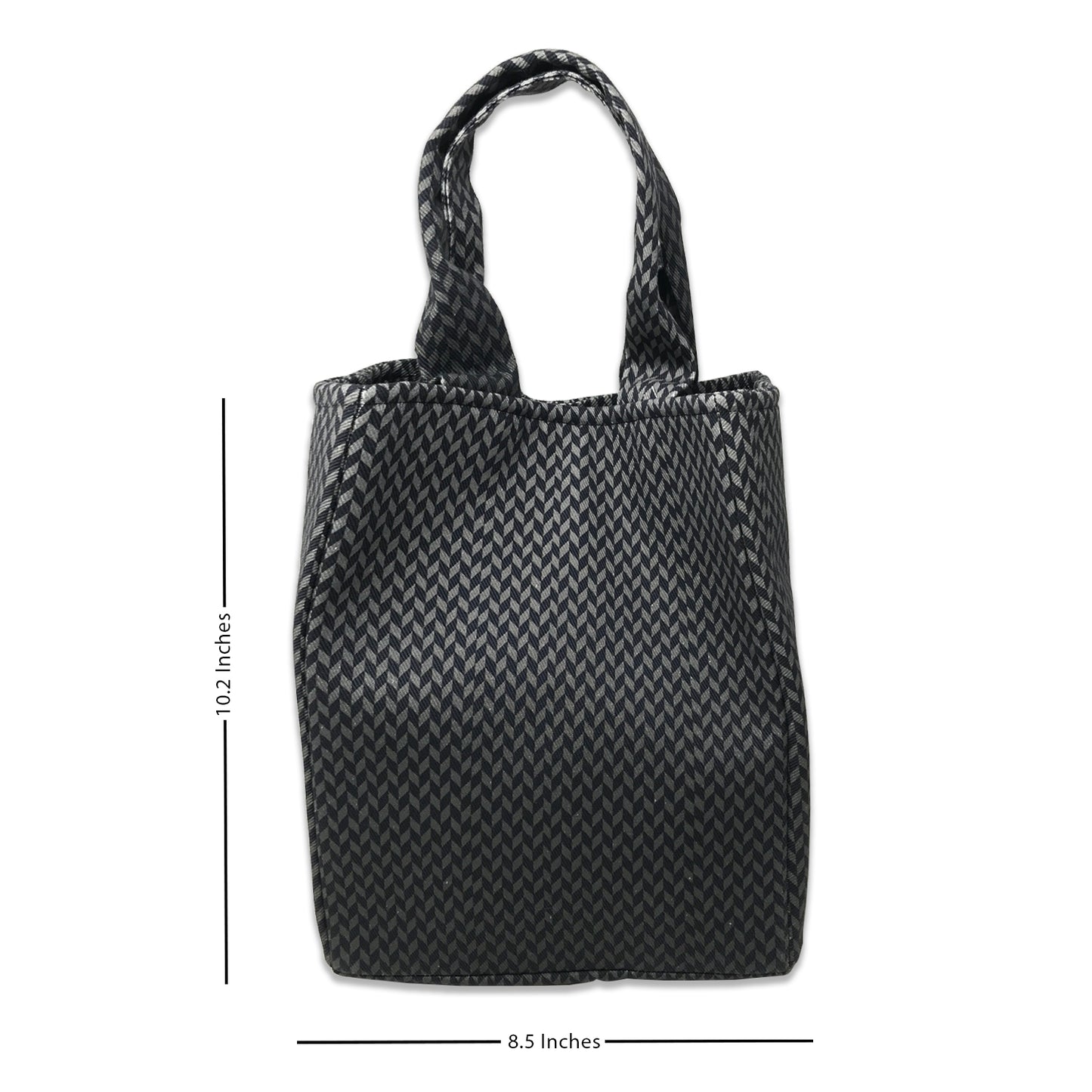 Monochrome Checks Lunch bag